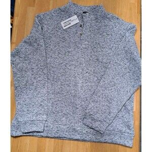 Ture Trendy Fleece-Lined Pullover Gray Black & White Men's 3XL NWT